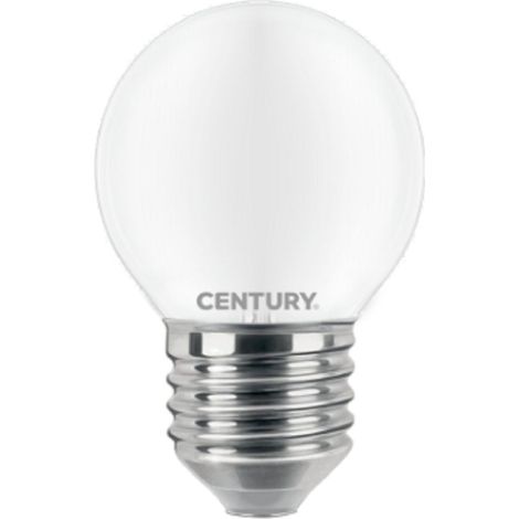 Lampadina led sfera Century satinata e27 6 w (60 w) 6.000k (1/2)