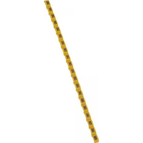 Legrand 038417 Duplix marker letter "H" yellow (600pcs) - international color code