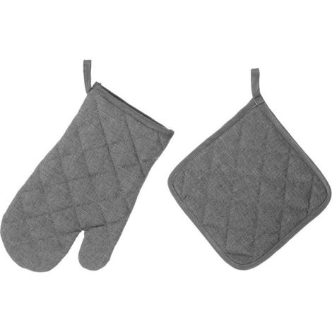Gant + Manique de cuisine Gris (1/3)