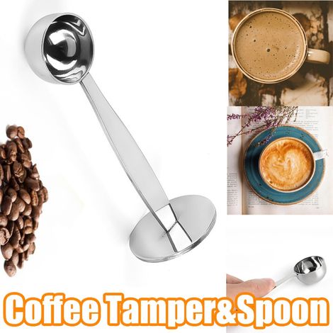 Cucchiaio dosatore per caffè in acciaio inox, lunghezza della testa 3,5 cm