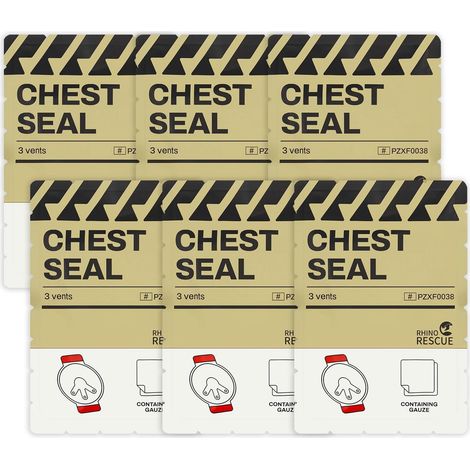 Vented Chest Seal, Recharge IFAK Trousse Secours, 6pc (1/5)