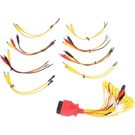 Connecteur OBD2 mâle 16 broches, câble adaptateur diagnostic avec 20 rallonges universelles pour voiture (1/5)