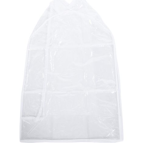 Transparente Garderobenhülle, ideal zum Aufhängen von Mänteln, Jacken und Kleidern. Maße: 60 x 30 x 90 cm. (1/5)
