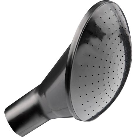 Garronda GD-0081 Douchette de rechange pour arrosoir de 10, 12 et 15 litres Noir Tête de douche à clipser pour arrosoir de jardin