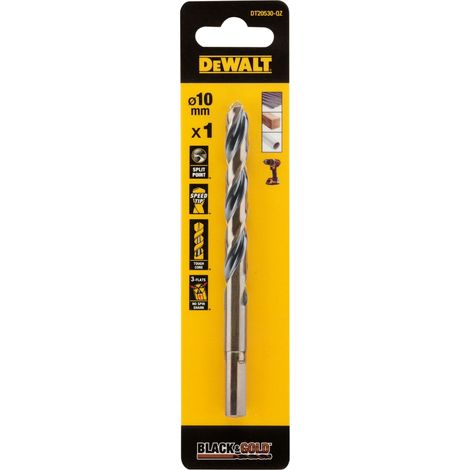 Foret HSS DeWALT Foret torsadé 10mm ( Prix pour 1 )