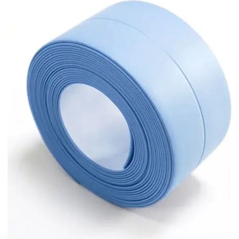 PVC étanche autocollant mural auto-adhésif évier poêle fissure bande cuisine salle de bain baignoire coin mastic ruban étanche bleu 320x3.8cm (1/3)
