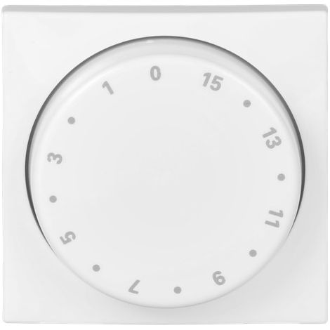 Busch-Jaeger Tapa central con impresión 1 ... 15 min para reloj temporizador, mando giratorio blanco alpino - Busch-balance® SI (1770-914-102), 2CKA001753A0234
