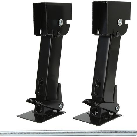 2pcs stabilizer jack iron 650 lb support 1000 lb lifting capacity telescoping swing adjustable bottom strangles (1/5)