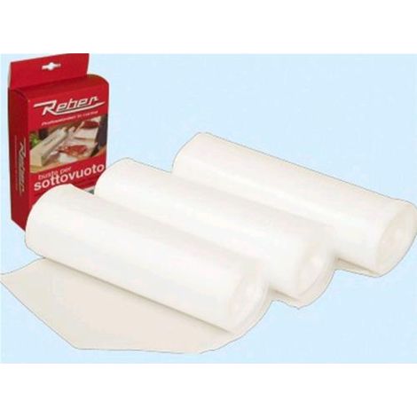 Rotoli Sacchi Per Macchine Sottovuoto Reber 30x600cm Conf. 2rt -6725a