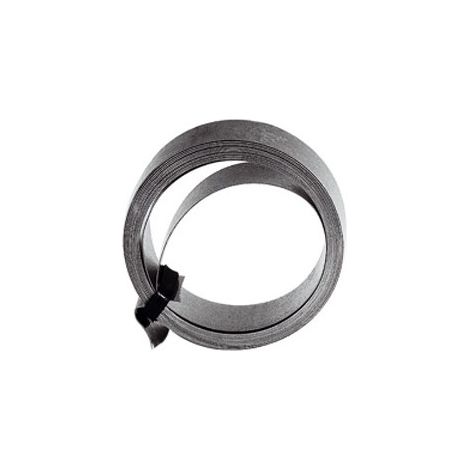 Fixation feuillard acier zingué blanc 40 mm – 25 m pour cerclage cheminée – Accessoire fumisterie professionnel – Metronic (1/2)
