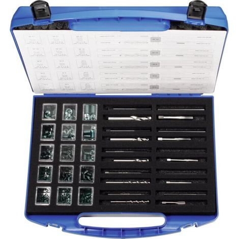 Helicoil Plus Kit de réparation de filetages, Contenu: M5-M12