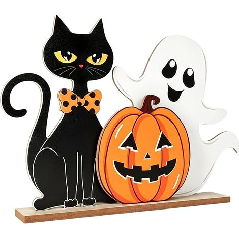 Décorations d'Halloween en bois pour table d'intérieur (ZS-02) (1/5)