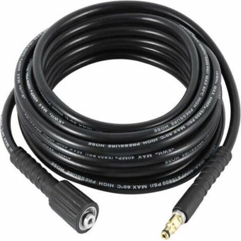 Tuyau de pulvérisation haute pression de 8 m – Résistant à l’abrasion – Compatible avec les nettoyeurs haute pression K2, K3, K4, K5 – Raccord fileté M22 (1/4)