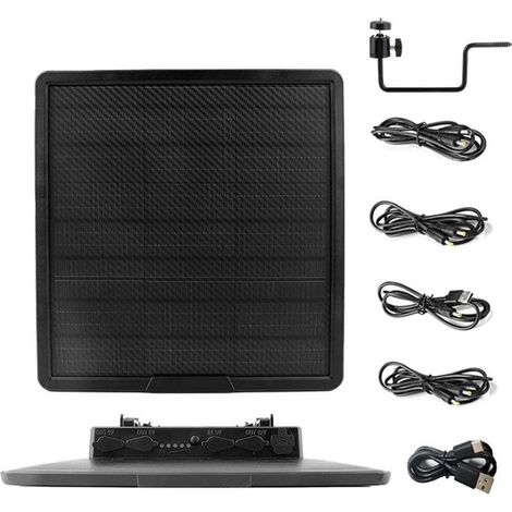 Tragbares 20-W-Solarpanel zum Laden von Kameras und Lampen – wasserdicht und kompakt (1/5)