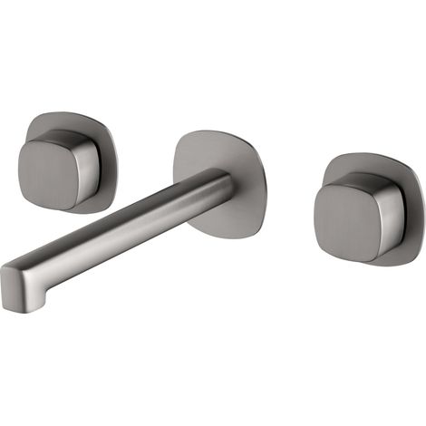 Robinet mural encastré Modena Mélangeur bicommande Nickel brosséOr brosséOr rose brosséChroméCanon de fusilNickel brosséNoir mat