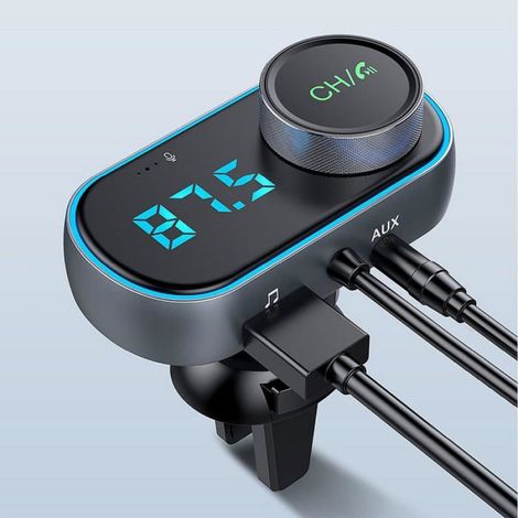 Transmetteur FM Bluetooth - Lot 1 - Pour autoradio avec réduction bruit - QC3.0 Aucuneary (1/5)