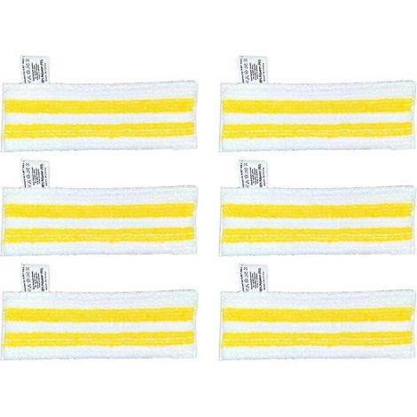Lot de 6 chiffons de rechange en microfibre pour balai vapeur Karcher Easyfix SC2 SC3 SC4 SC5 (1/5)