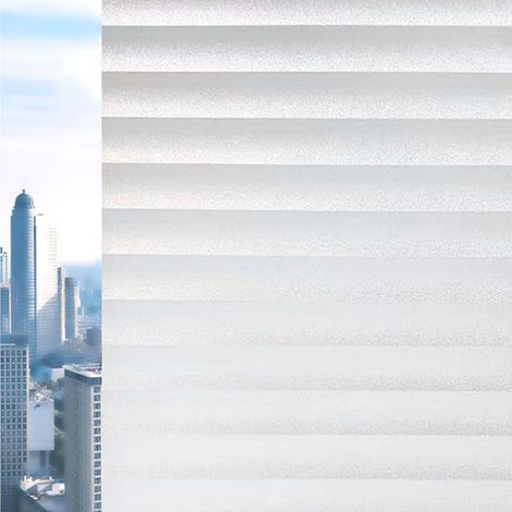 Blinds pattern window frosted glass stickers translucent opaque bathroom bathroom anti-peeping film anti-glare (1/5)