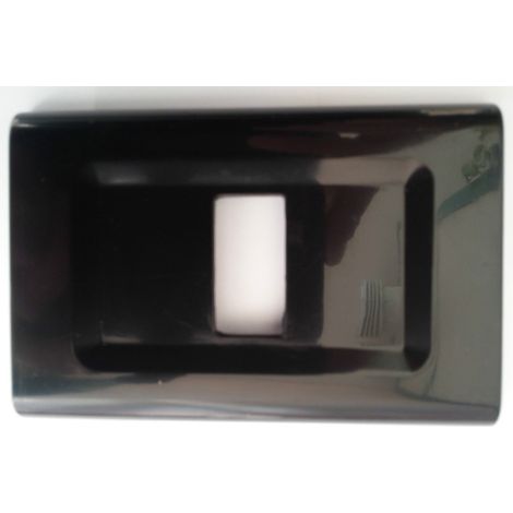 TrAdE Shop Traesio - Placchette Placche In Abs Serie Magic Elite Bticino Compatibili Color Copriprese - Nero -5 fori     -