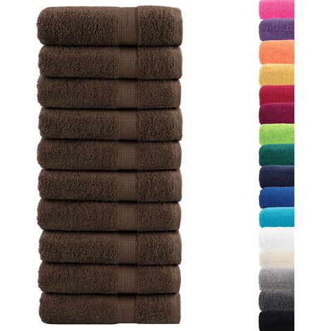 Essuie-mains de qualité supérieure SOLUND 10pcs marron 600 g/m² (1/5)