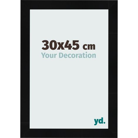 yd. - Cadre photo 30x45 - Noir Brillant - MDF - Pisa (1/5)
