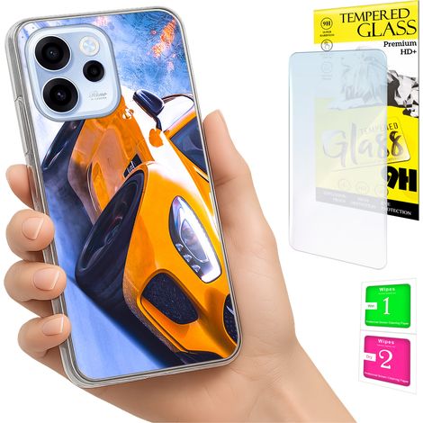 Custodia per Oppo Reno 15F / 15F FS Photo cover Cover posteriore + vetro 9H (1/5)