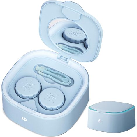 Nettoyeur ultrasonique pour lentilles de contact sclérales rigides pour kératoplastie, dernier modèle de 2025, compatible avec les lentilles. (1/5)