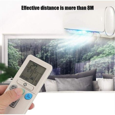 Télécommande de Climatiseur, Remplacement de Télécommande de Climatiseur Universel pour Hitachi RAR-2A1 RAR-52P1 RAR-2SP1 RAR-3U4 RAR-2P2. (1/4)