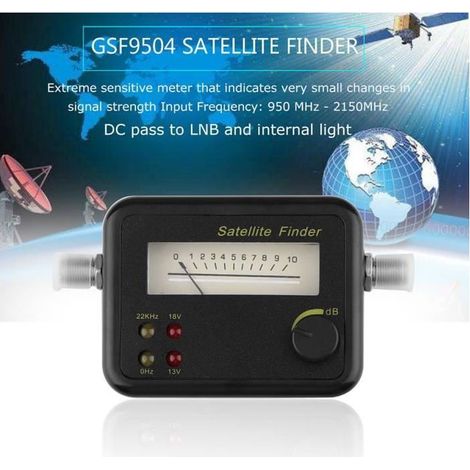 Mini GSF-9504 Trouver un satellite numérique Compteur de signal portable Testeur Récepteur Pour DirecTV Dish Installations (1/4)