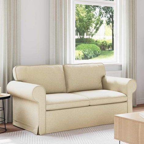 Sofa Creme 175 x 82 x 80 cm Stoff