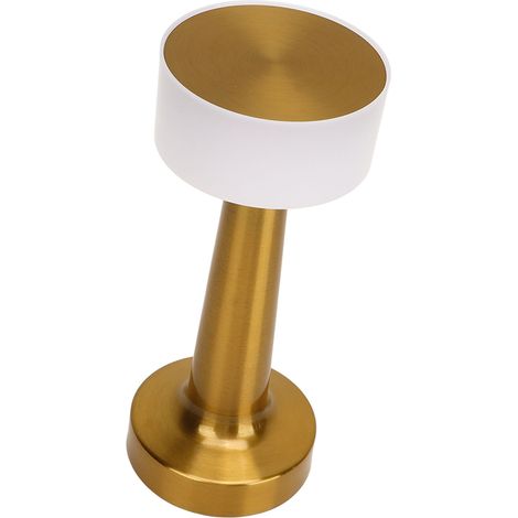 Lampe de table portable à 3 couleurs, rechargeable par USB, en métal, style rétro, idéale pour les restaurants, les chambres, les bars et la maison. (1/5)