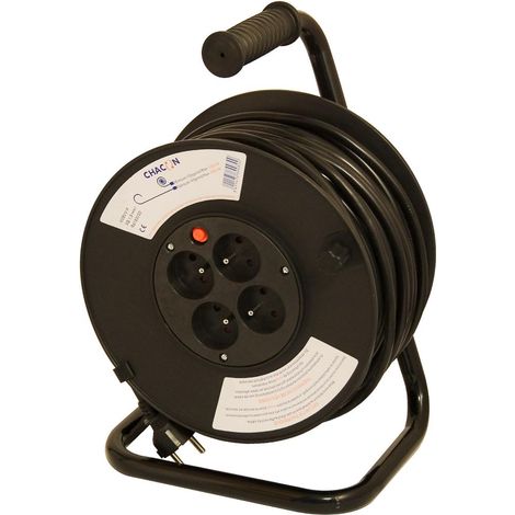 Enrouleur bricolage 4x16A/HO5VV-F 3 x 1,5 - 25 m - Chacon