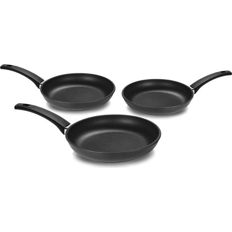 Set 3 Padelle Ø20-24-28 cm in Alluminio Pressofuso Antiaderente Olympia Supreme (1/5)