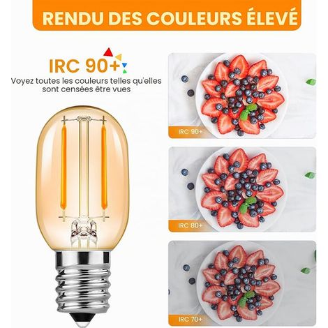 Vintage E14 Ampoule LED, 1W T22 Petit Culot à Vis (1/3)