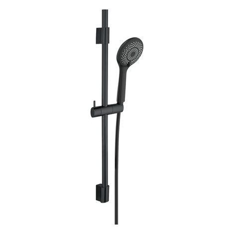 WENKO Colonne de douche Watersaving 70cm Noir (1/5)