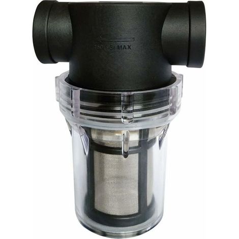 Bardusch-Filtre Pipeline 3/4" pour pompe à eau avec filtre 80 mailles en acier inoxydable (1/4)