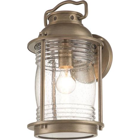 Elstead Kichler Ashland Lanterna da esterno a parete Bronzo Brunito, IP44 (1/5)