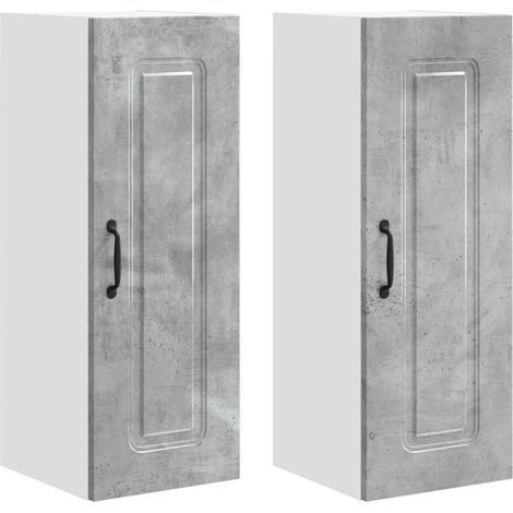 Maison Exclusive - Pannello lavastoviglie Kalmar 2 pcs Grigio cemento