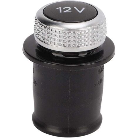 Pair Capuchon de Protection pour Allume-cigare de Voiture 4H0919311, 12V Chromé pour Prise D'allume-cigare de Voiture A3 A4 A6 A7 A8 (1/4)