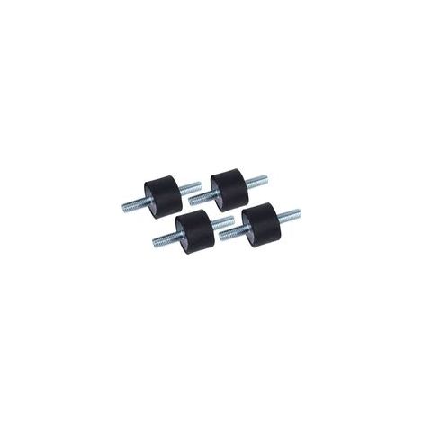 Lot de 4 Amortisseurs Anti-Vibration M8 (30x20mm) - Caoutchouc Durable pour Compresseur/Pompe à Air