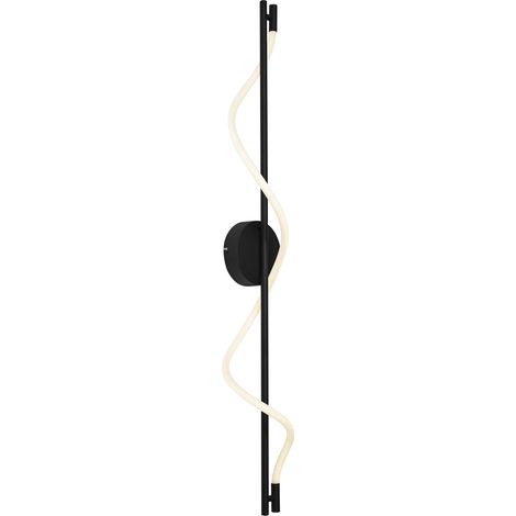 QAZQA Moderne Wandleuchte schwarz inkl. LED 3-Stufen-Dimmbar -