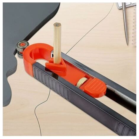 Jauge de Contour Règle avec Serrure, Règle de Traçage de Profil avec Crayon, Jauge de Duplication de Contour pour copier avec précision la forme irrégulière (1/5)