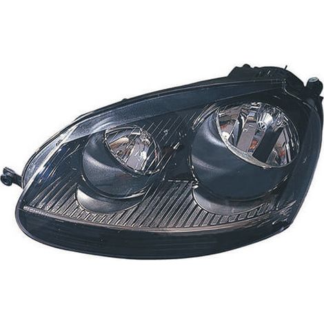 Phare avant gauche H7/H7 fond noir Volkswagen Golf 5 GTI 2003-2008