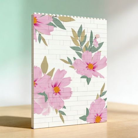 Cadre photo de couple DIY en blocs de construction, cadeau d’anniversaire (1/5)