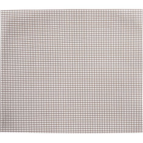 Plaque de cuisson antiadhésive de qualité alimentaire, tapis de cuisson multifonctionnel pour barbecue en extérieur (marron 36x42cm)