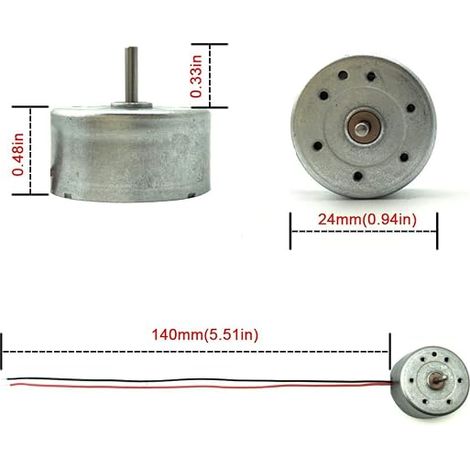 DC 3V 1730RPM Electric Motor for DIY Toys Wind Turbine Generator (1/3)