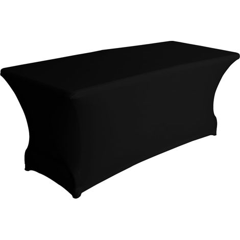 Perel Copertura per tavolo estensibile nera 180x75x74 cm