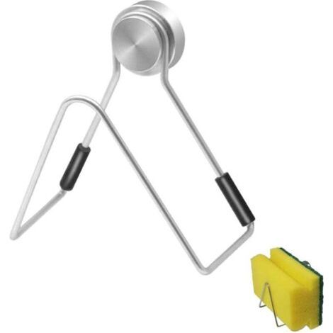 Porte-Éponge Magnétique Sans Perçage Organisateur Évier Support Mural Rangement Cuisine Petit