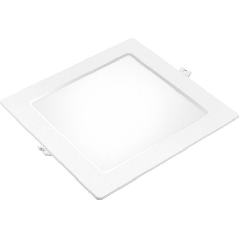 Quadratisches LED-Einbau-Downlight (18 W, 6500 K, 1980 lm), IP20, 22,1 x 22,1 cm, weiße Farbe (1/3)