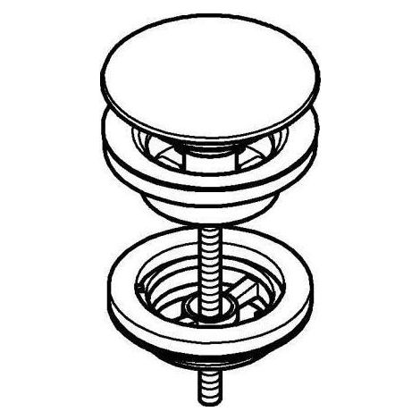 Grohe - Ablaufgarnitur, verchromt 65807000 (1/5)